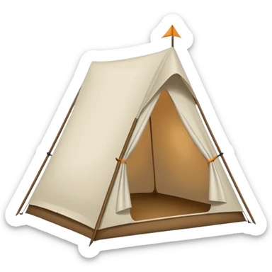 tent unmade sticker