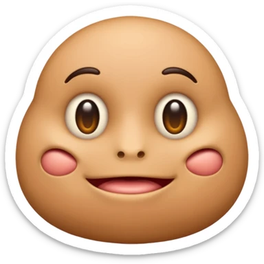 An emoji symbolizing a prostate sticker