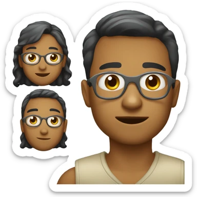 Carinha apaixonada  sticker