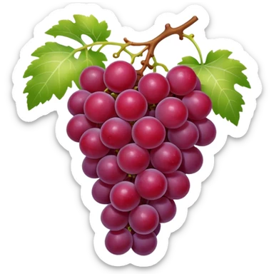 red grapes sticker