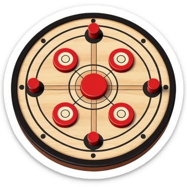 Please create carrom board game emoji sticker