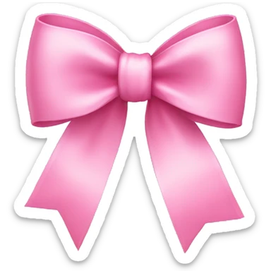 pretty pink bow sticker