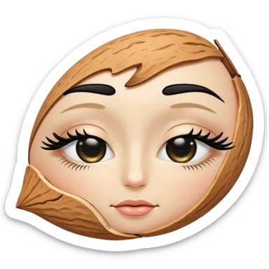 👁️ give me a version of the eye emoji at the begining of this prompt, but the eye is closed

 sticker