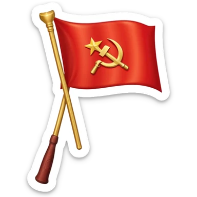 Create a Soviet union flag emoji sticker