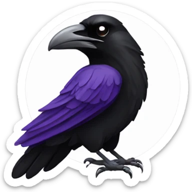 Dead Raven wearing a Baltimore Ravens jersey sticker