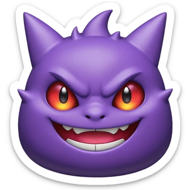 gengar chibi emotes sticker