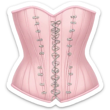 Pastel pink corset  sticker