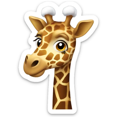 Christmas giraffe  sticker