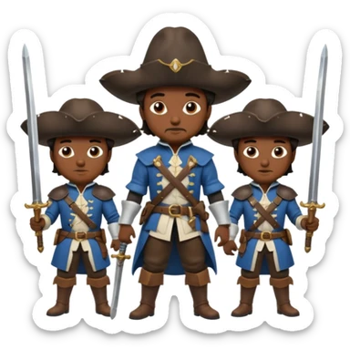 3 musketeers sticker