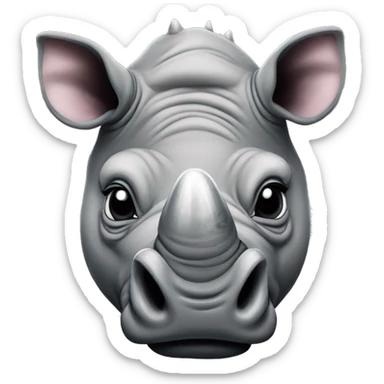 rhino with a raiders tattoo  sticker