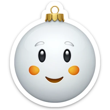 White christmas elements sticker