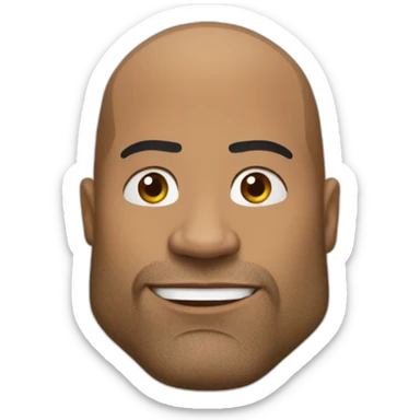 The rock qui lève le sourcil sticker