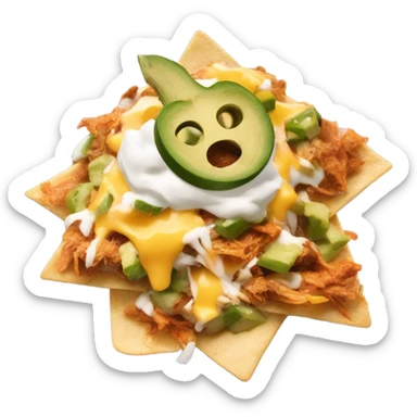 Nachos de pollo sticker