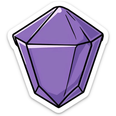 amethyst crystal gemstone sticker
