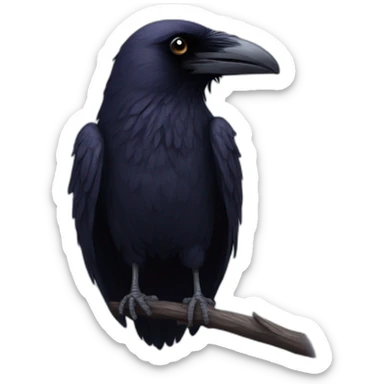 gloomy raven sticker