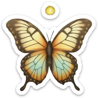 Butterfly tarot sticker