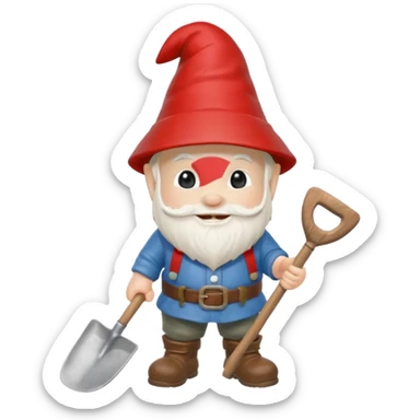 nain de jardin sticker