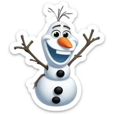 Disney Frozen Olaf sticker