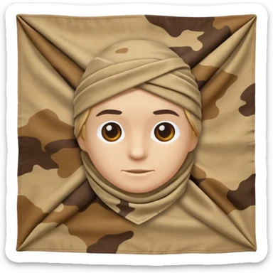 desert camouflage bandana sticker