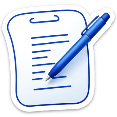 digital signature in blue ink sticker