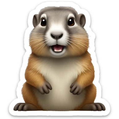 Marmotte sticker