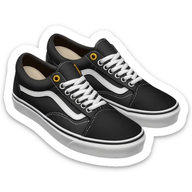 Vans shoes black sticker
