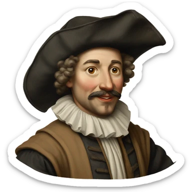 dutch trader 17th century sticker