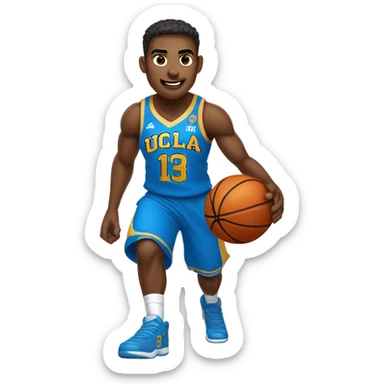 UCLA basketball player sticker