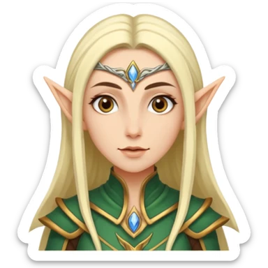 ESO female high elf sticker