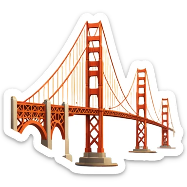 golden gate bridge sticker
