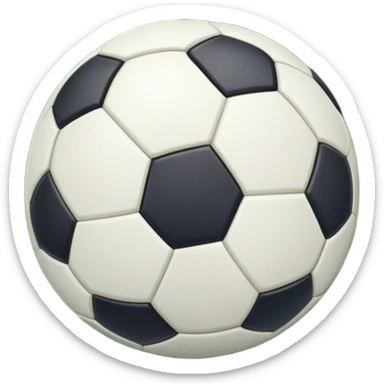 Cinematic Realistic image of a soccer ball resting on a lush, manicured field, rendered with detailed panel textures and crisp stitching, bathed in soft, natural lighting that highlights its timeless athletic appeal sticker