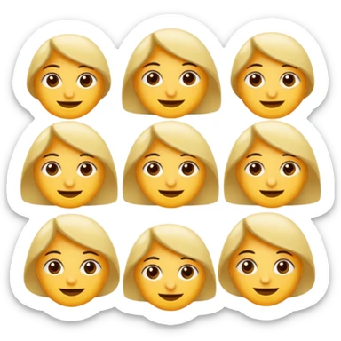 El işareti yumruk yap. Baş parmağı işaret ve orta parmağın arasından çıksın  sticker