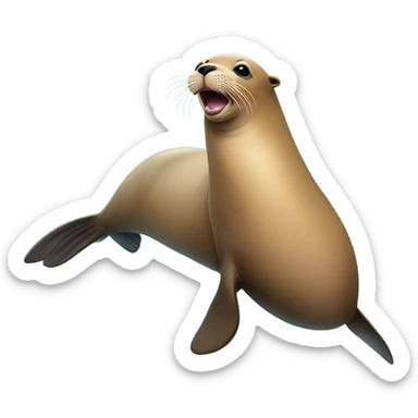 California sea lion sticker