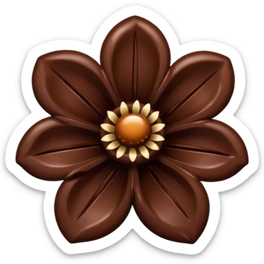 Fleur en chocolat sticker