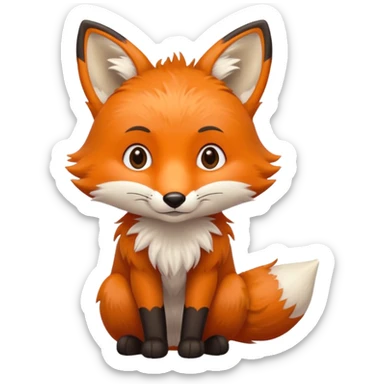 renard qui a besoin d'un calins sticker