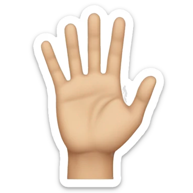 Hand in front of face “stop it” sticker
