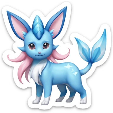 Vaporeon-Glaceon-Sylveon-Amaura-Fakémon-fusion sticker