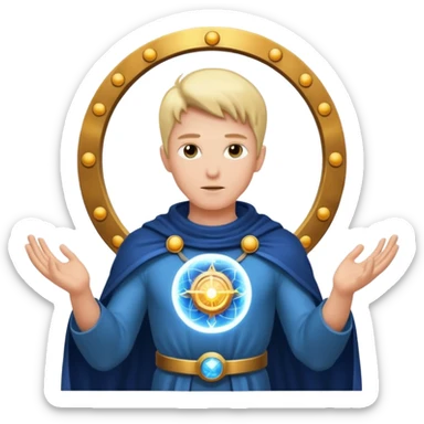 A godly immortal being with space and time powers sticker