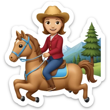 hobby horsing sticker