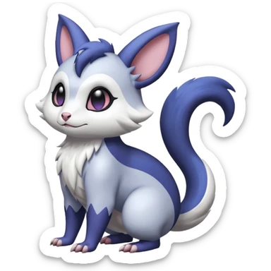 Shiny Furret-Absol-Noibat-Hybrid (Full body) sticker