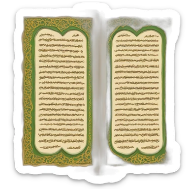Quran holy book sticker