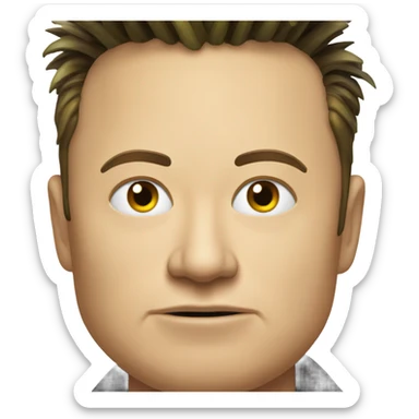 elon musk wearing pineapple hate sticker