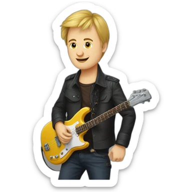 Mikhail Gorschenev from "Korol and Schut" band sticker
