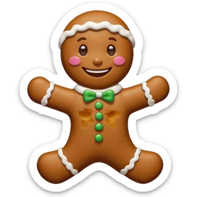 Omino pan di zenzero sticker
