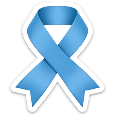 blue mental health awareness ribbon, simple, clear, suitable for emoji use sticker