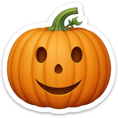 Doodle pumpkin in pastel color sticker