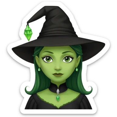 Elphaba wicked movie sticker