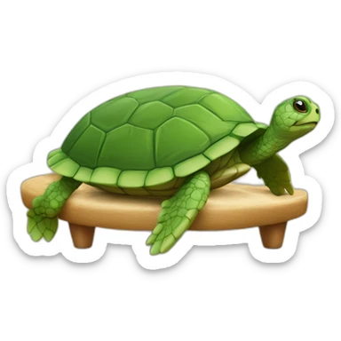 tortue sur un canapé sticker