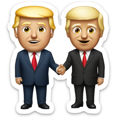 Trump and Mangione  sticker