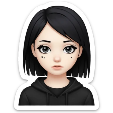 Emo girl  sticker